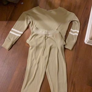 Tan 2 piece set